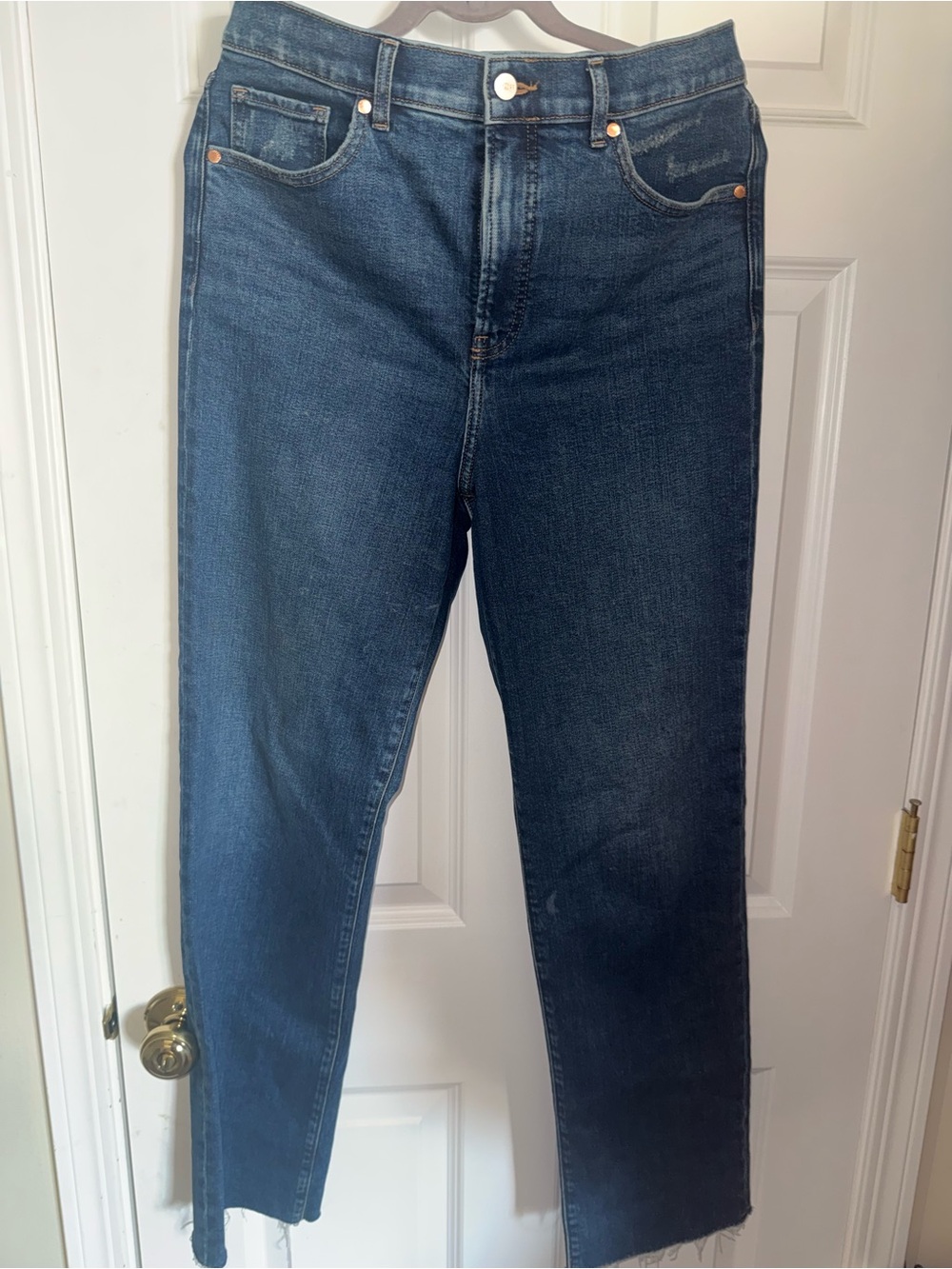 Express High Rise Modern Straight Jeans